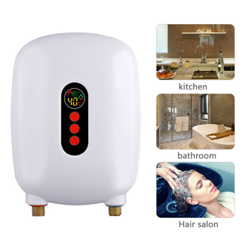 (White) Mini Water Heater Electric Tankless Water Heaters 1