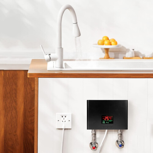 (Black) Instant Water Heater Electric Water Heaters 3000W 1