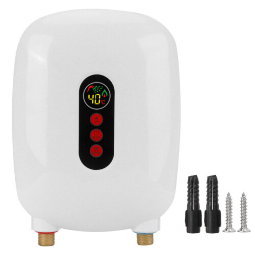 (White) Mini Water Heater Electric Tankless Water Heaters