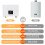 (White) Electric Instant Water Heater Touch Remote Control 4