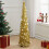 Living And Home (Gold) Collapsible 1.2M Pop Up Tinsel Christmas Tree with Base 1