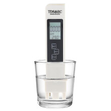 (White) 3 In 1 Digital Water Tester Ec Tds Meter Temperature Meter Water Quality Test Pen