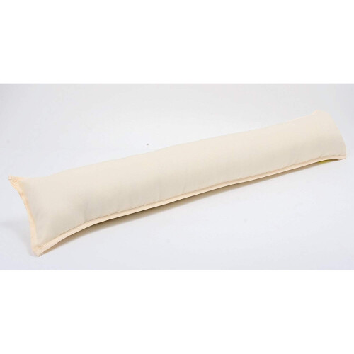 (Pack of 2 Draft Complete, Cream) Best Fabric Draught Excluder Draft Insulator Polycotton Door Window Snake Hallway