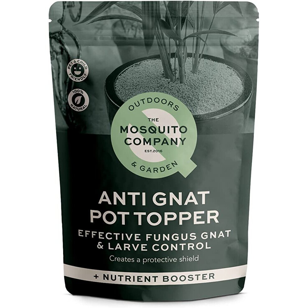 The Mosquito Company, No Gnat stops gnats laying larvae, anti fungus gnat pest control, house plant top topper.
