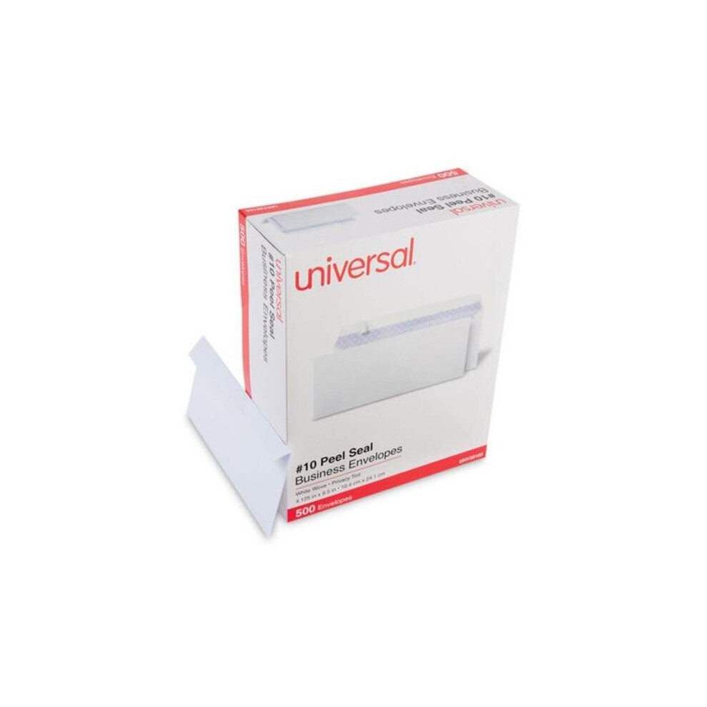 Universal UNV36105 4.25 x 9.63 in. No.10 Business White Envelope