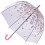 Fulton Birdcage Clear Dome Umbrella - Sketchy Sprigs 2