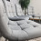 (4 Chairs) Grey Velvet Dining Chairs with Soft Padded Seat 2