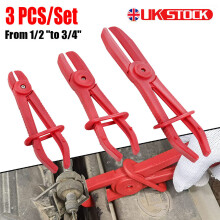3pc Flexible Hose Clamp Pipe Pliers Set Clamping Fuel Water Line Plier