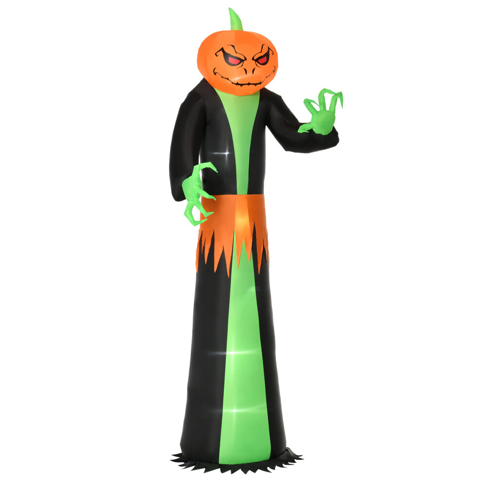 Homcom 2.7M Inflatable Halloween Pumpkin With Leds For Party Decorations