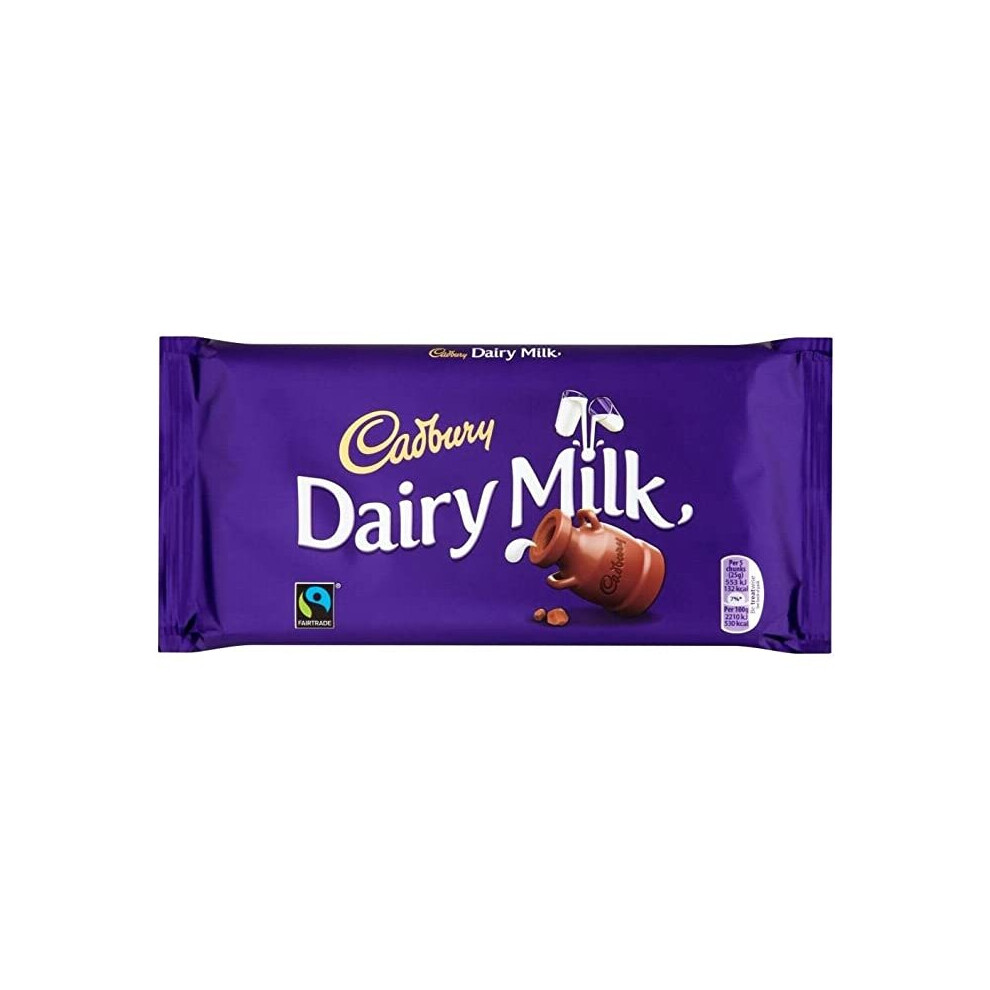 Cadbury Fairtrade Dairy Milk Chocolate Bar (200g) - Pack of 6