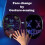 Masque complet LED Halloween Masque programmable App Control Chargeable 9