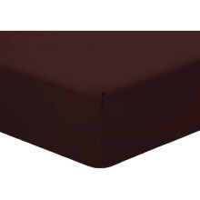 (Chocolate) Best Plain Pollycotton Fitted Sheet Bunk Bed 4-Ft samll Double Fitted Sheets AmigoZone