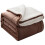 (Single, Brown ) Heavy Thick Blanket Bed Throw-Single Double King Size-Warm Fluffy for Extreme Winters 1