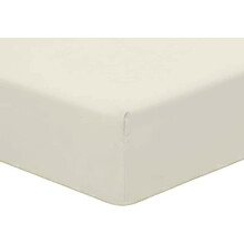(Cream) Best Plain Pollycotton Fitted Sheet Bunk Bed 4-Ft samll Double Fitted Sheets AmigoZone