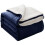 (Single, Navy) Heavy Thick Blanket Bed Throw-Single Double King Size-Warm Fluffy for Extreme Winters 1