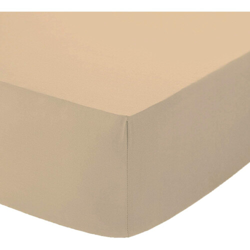 (Latte, Double) Deep25cm Fitted Sheets Bed Sheets & Pillow Cases 1