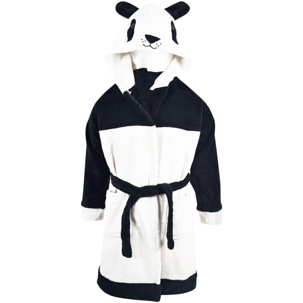 (9-10 Years) Boys Girls Bathrobe 3D Animal Panda Dressing Gown