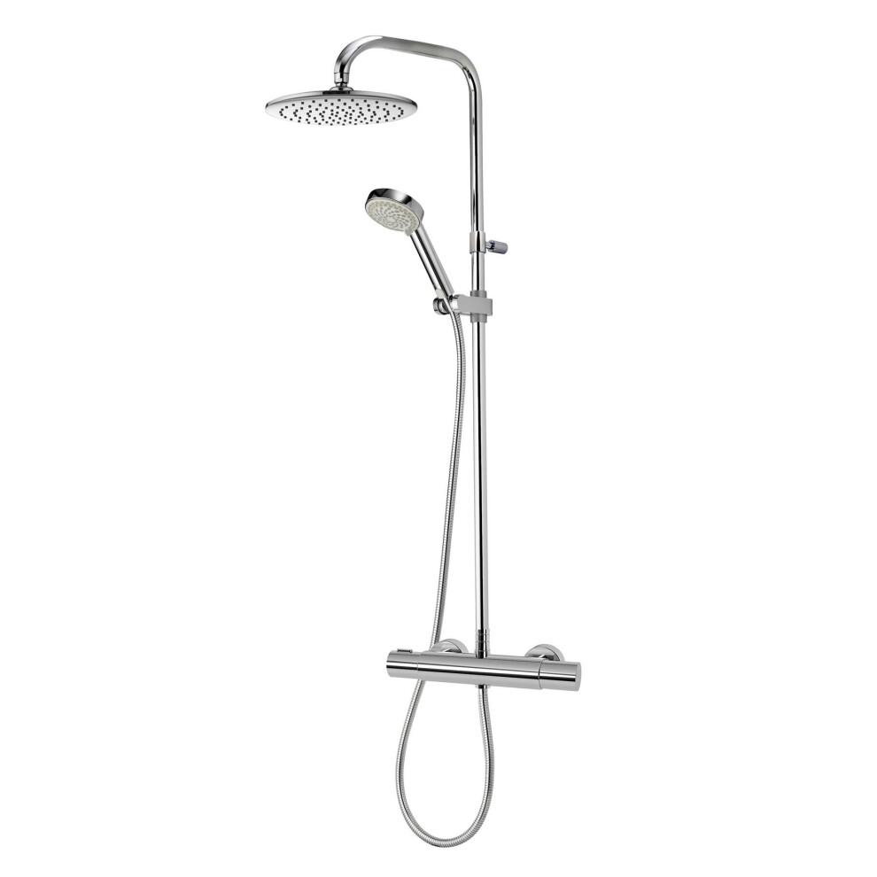 Aqualisa Midas 110 Mixer Shower Exposed Bar Valve Chrome Drencher Modern Md110sc 5023942132702