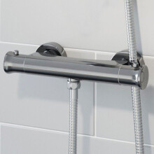 Modern Bar Mixer Shower Valve Only Thermostatic Chrome Conical Bottom Outlet