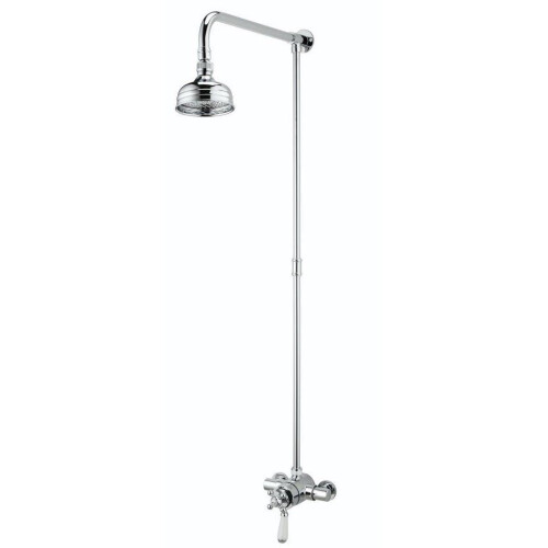 Bristan Bristan Regency 2 Exposed Thermostatic Shower Valve With Fixed Chrome Round Head