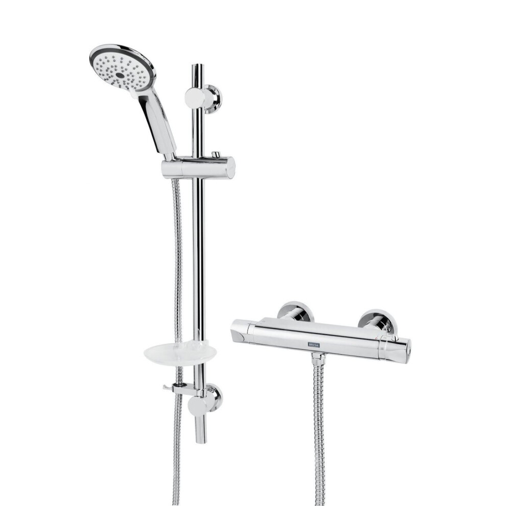 Bristan Artisan Thermostatic Fast Fit Shower Bar Valve Exposed Mixer Handset