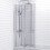 Bathroom 4 Panel Folding Bath Shower Screen Chrome 1000mm Reversible 4mm Glass 2