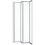 Bathroom 4 Panel Folding Bath Shower Screen Chrome 1000mm Reversible 4mm Glass 5