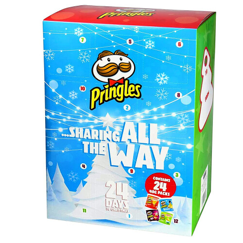 24 Day Pringles 40g Crisps Advent Calendar Merry Christmas Gift Present