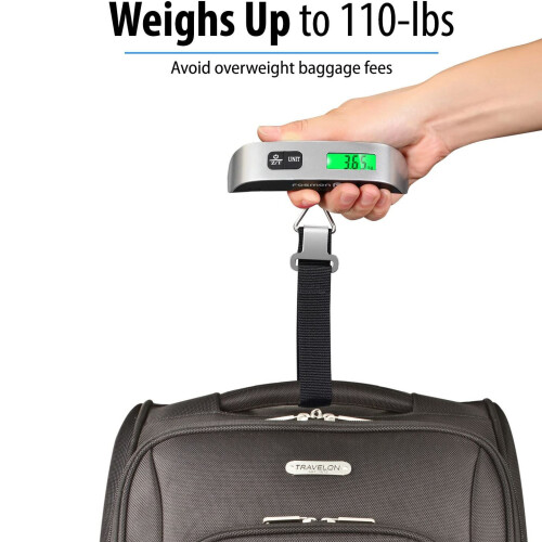 Digital Luggage Scale LCD Display Hanging Luggage Weight Scale 110LB 2