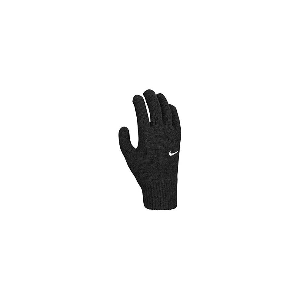 Nike Men's Swoosh Knit 2.0 Gloves, Black/White, L-XL