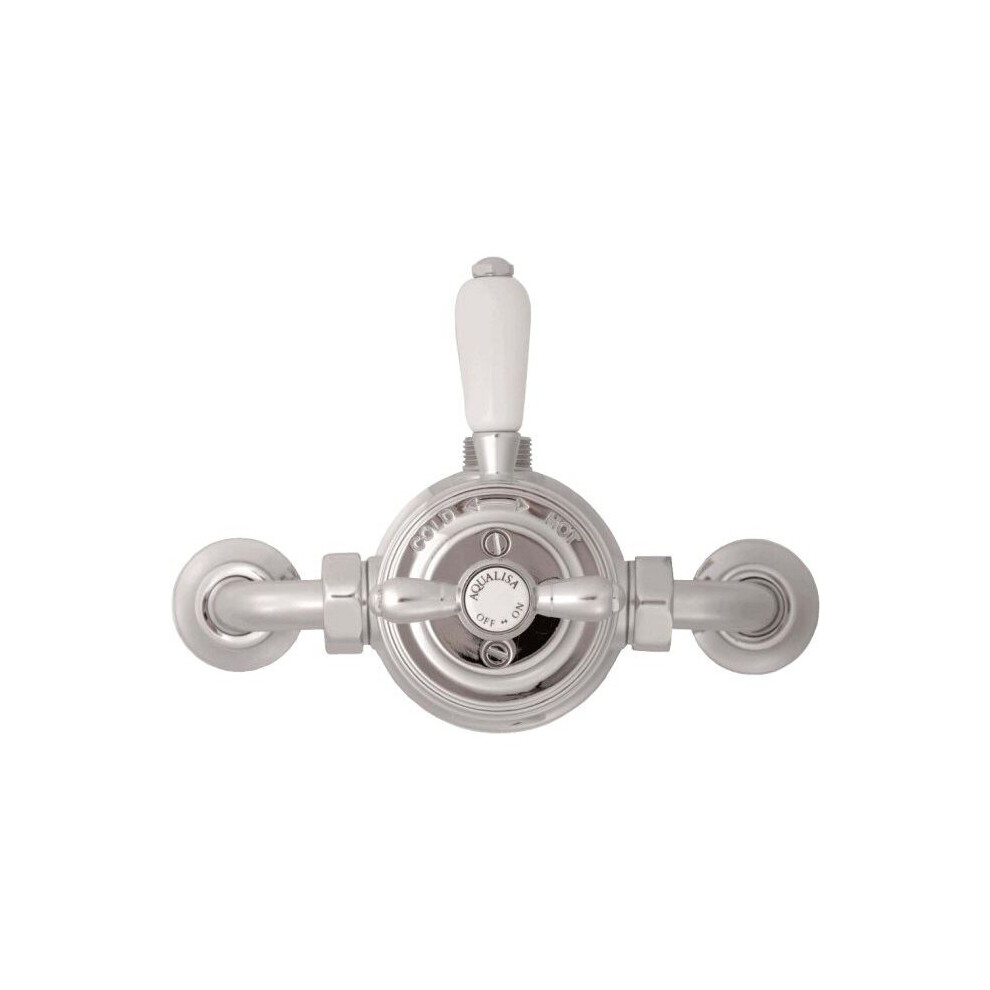 Aqualisa Aquatique Thermostatic Chrome Exposed Shower Valve Brass 500.10.01