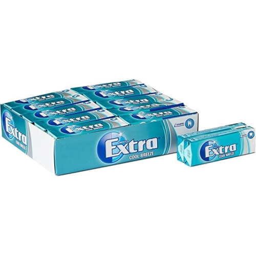 Extra Chewing Gum, Sugar Free Cool Breeze Flavour, 30 Packs of 10 Pieces on OnBuy
