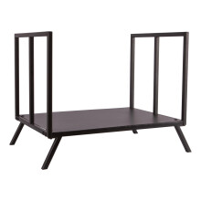1x Black 480mm Fireside Log Storage Rack - Indoor Fireplace Wood Burner Accessory Metal Iron Firewood Store Holder - by Hammer & Tongs