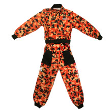 (Kcamo Suit,orange, M) ZORAX Kids Suit Motocross Race Children Youth Motorbike Sport Outdoors Road ATV Junior Pant Shirt