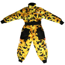 (Kcamo Suit,Yellow, 2XL) ZORAX Kids Suit Motocross Race Children Youth Motorbike Sport Outdoors Road ATV Junior Pant Shirt