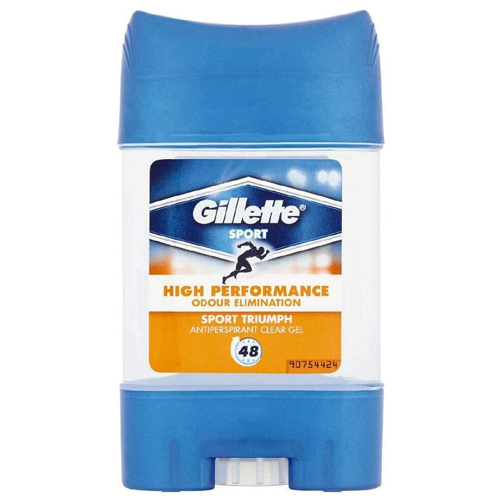 Gillette Sport Triumph 48 HR Protection Antiperspirant Gel Stick 70ml | 6 Pack - Image 9