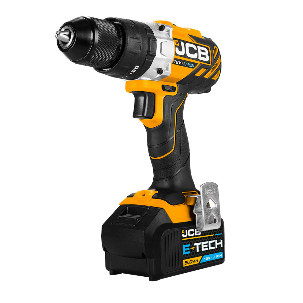 Jcb 18V Brushless Combi Drill 5.0Ah Battery And 2.4A Charger