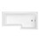 1600 L Shaped Right Hand Shower Bath Bathtub Front & End Panel Acrylic Bathroom 3