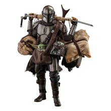 Figura Hot Toys TMS052 - Star Wars : The Mandalorian - The Mandalorian & Grogu Deluxe Version