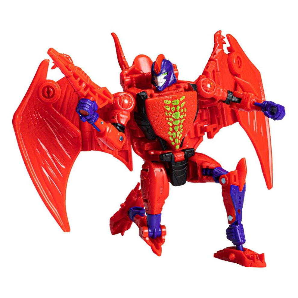 Hasbro Transformers Generations Legacy Buzzworthy Bumblebee Deluxe Class Action Figure 2022 Evil Predacon Terrorsaur - 14 Cm