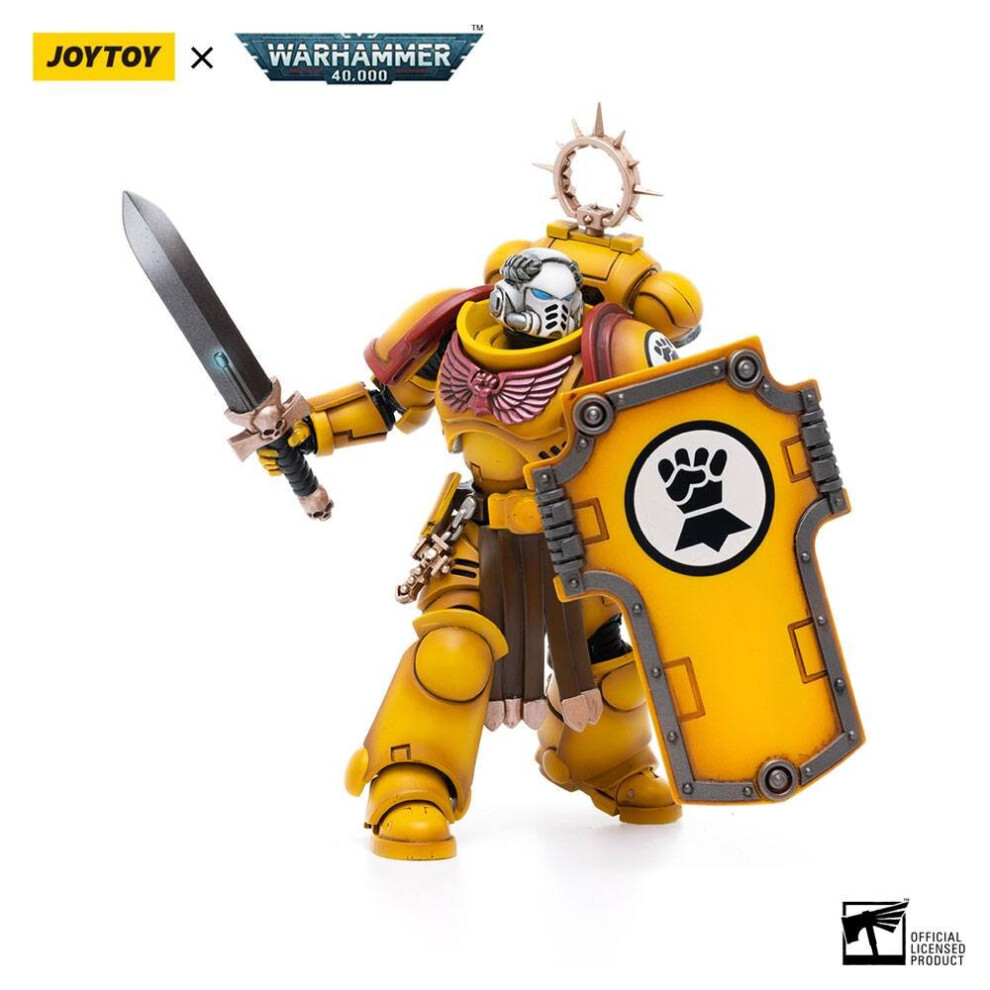 Joy Toy Warhammer 40k Action Figure Imperial Fists Veteran Brother Thracius - 12 CM - 1:18