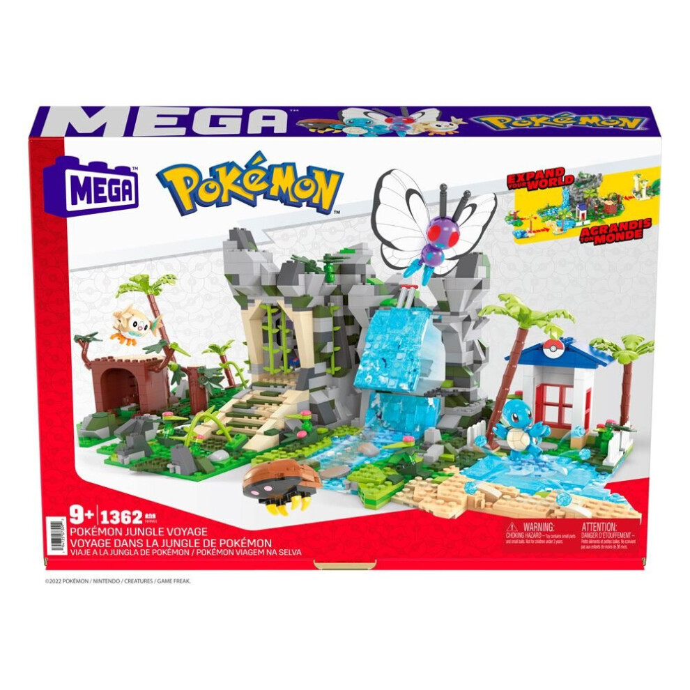 Mattel Pokemon Mega Construx Construction Set Pokemon Jungle Voyage