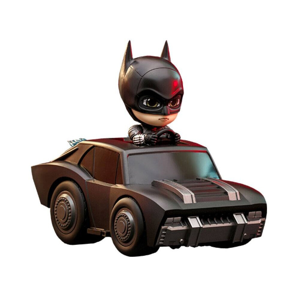 Hot Toys The Batman Cosbaby Mini Figure Set Batman & Batmobile - 12 Cm