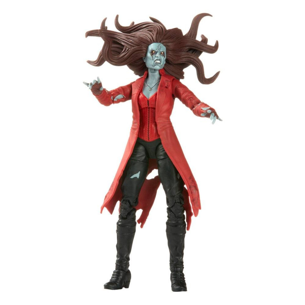 Hasbro What If...? Marvel Legends Action Figure Khonshu Baf: Zombie Scarlet Witch - 15 Cm Red
