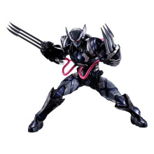 TAMASHII NATIONS - Wolverine Venom Symbiote Tech-On Avengers, Bandai S.H.Figuarts, 6.3 pouces