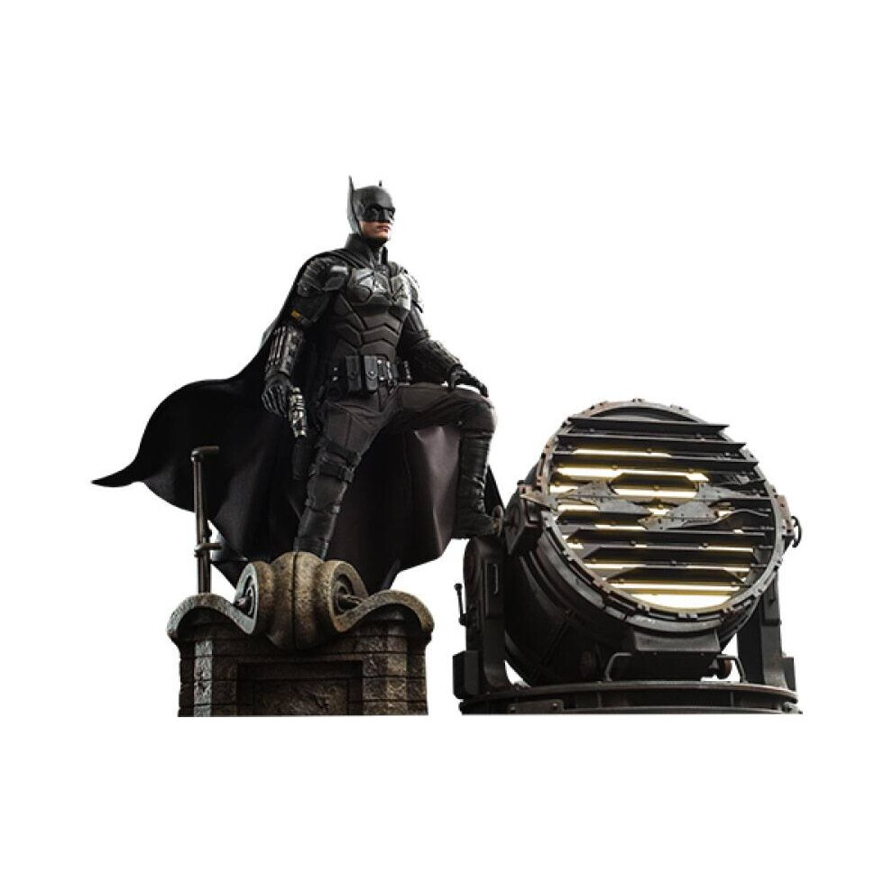 Hot Toys Figure Mms641 - Dc Comics - The Batman - Batman & Bat Signal
