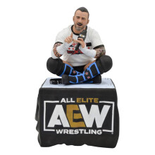 Diamond Select AEW Gallery PVC Statue CM Punk - 25 CM