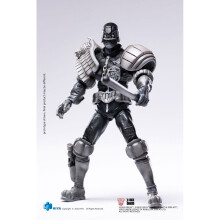 HIYA TOYS Judge Dredd: Judge Dredd Svart och Vit 1:18 Skala Mini Action Figur