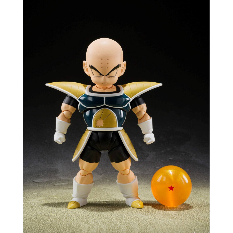 Bandai Dragon Ball Z S.H. Figuarts Action Figure Krillin Battle Clothes - 11 CM