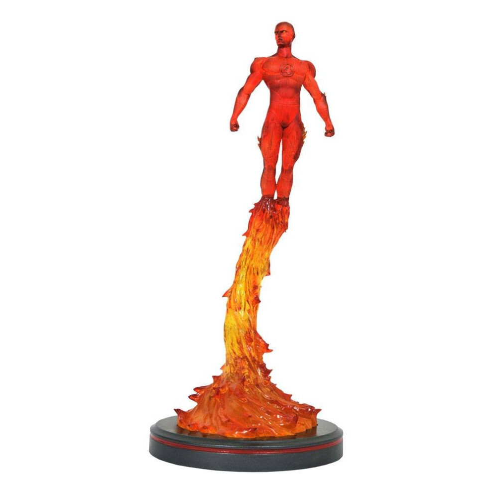 Diamond Select Marvel Comic Premier Collection Statue Human Torch - 36 Cm